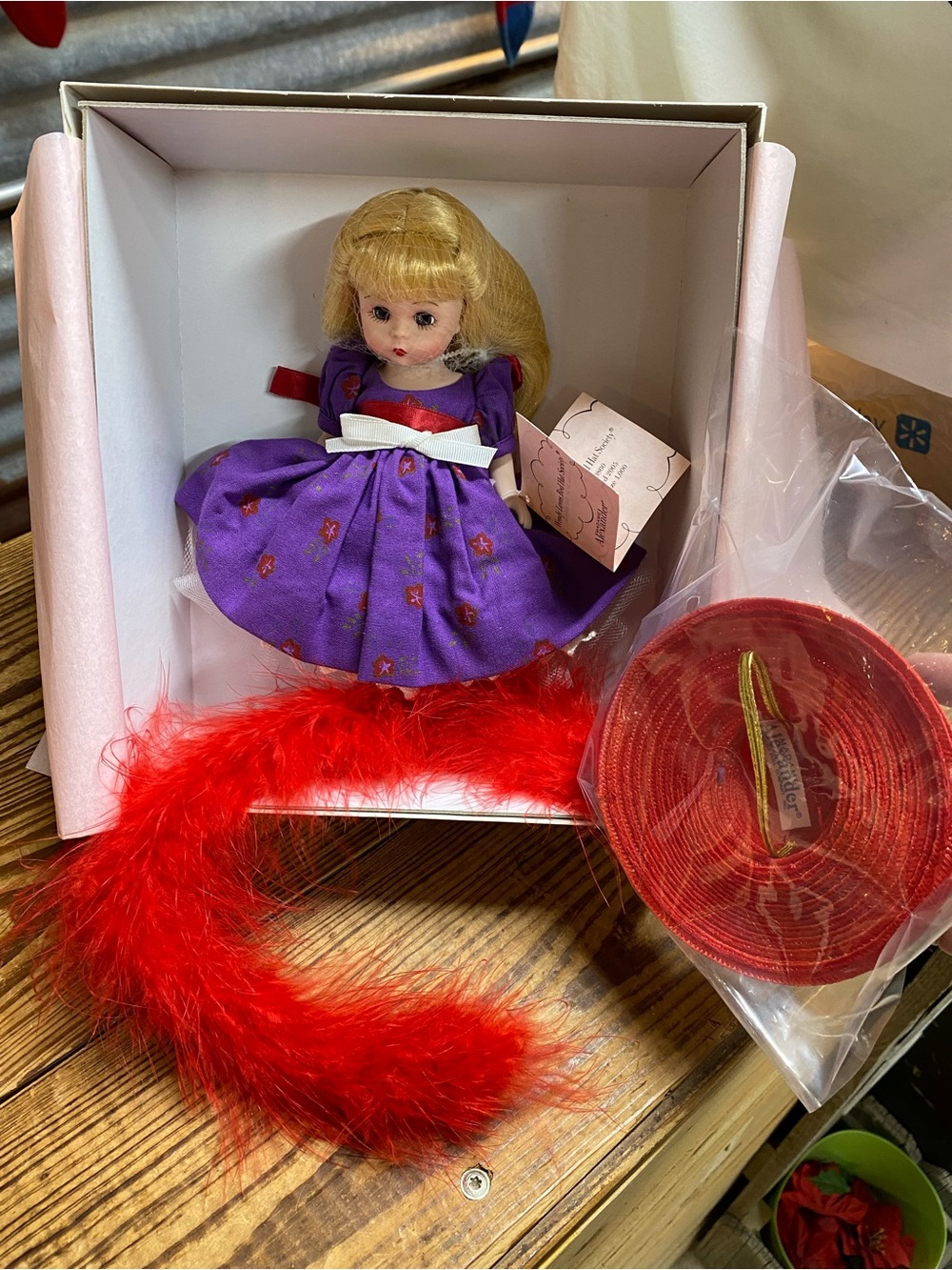 Vintage Madame Alexander Wendy Love the Red Hat Society Doll #40860